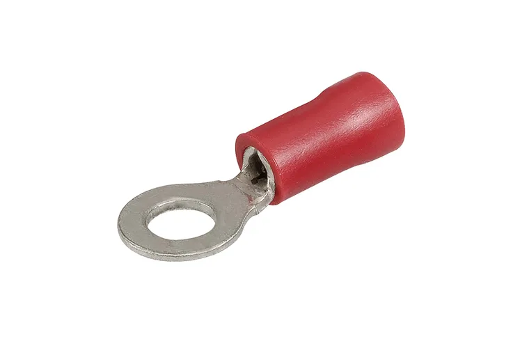 Color-coded insulated ring terminals for electrical wire sizes 0.5–6mm² in red, blue, and yellow. Designed for strong, secure crimp connections in marine, automotive, and industrial applications. Easy to use and corrosion-resistant. Supplied by Rimal Marine.

