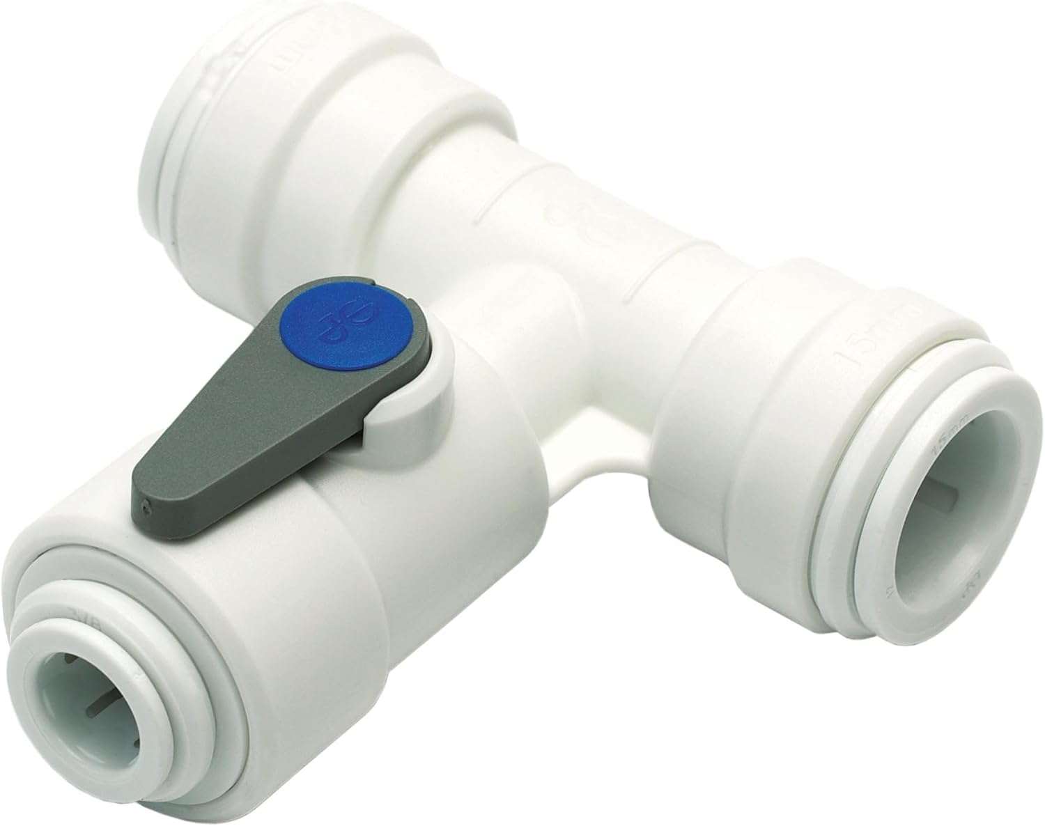 JG Speedfit Angle Stop Valve with integrated shut-off and check valve in one compact fitting. Ideal for American fridge-freezers, filters, and vending machines. Push-fit design for quick, tool-free installation on PEX, copper, or polybutylene pipes. UK-made and leak-resistant.

