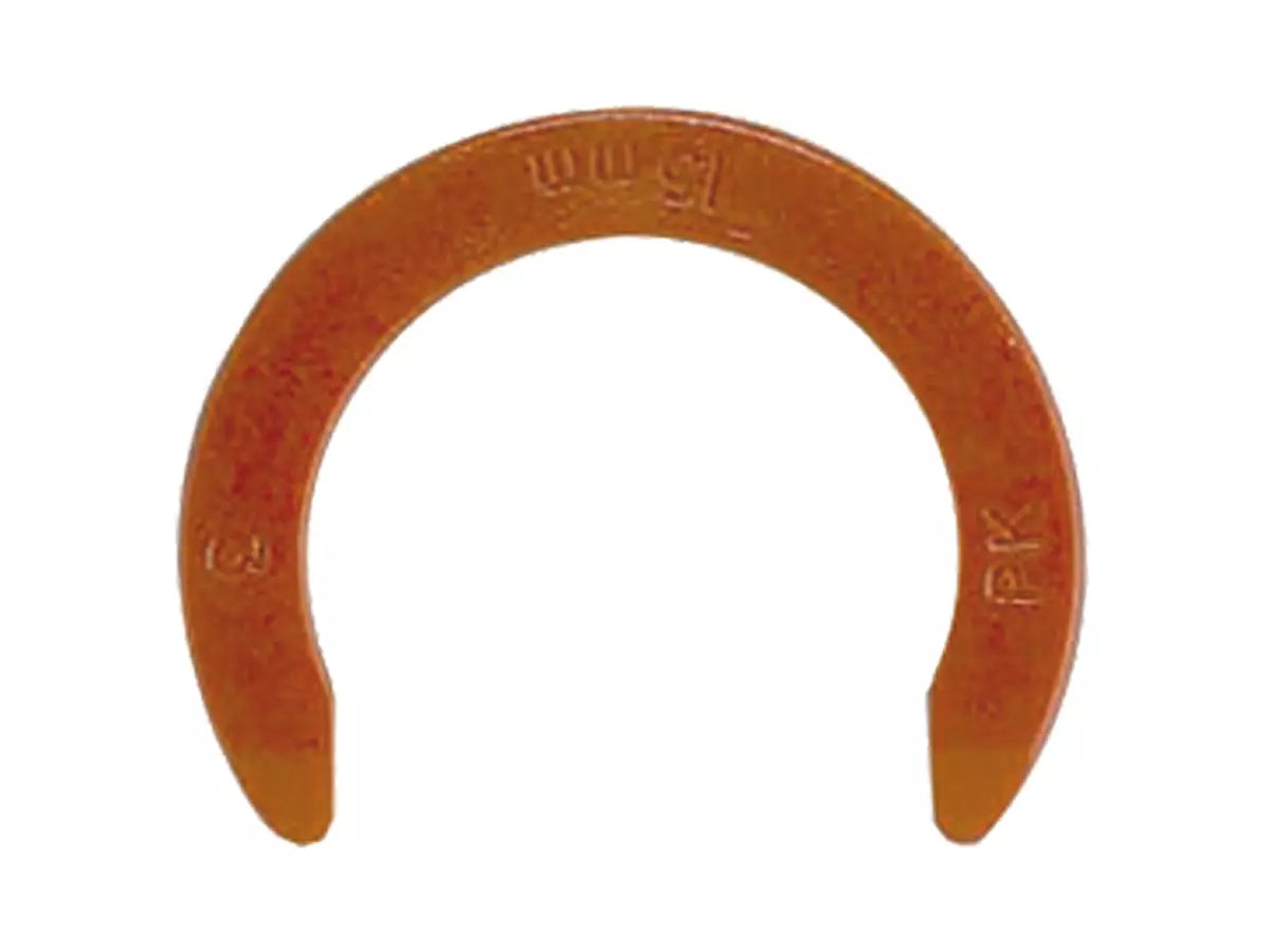 JG Speedfit collet locking clip for securing pipes in push-fit fittings. Prevents accidental disconnection, ideal for plumbing, heating, and water systems. Quick and easy to install, ensures a strong and leak-free connection. Available in various sizes.