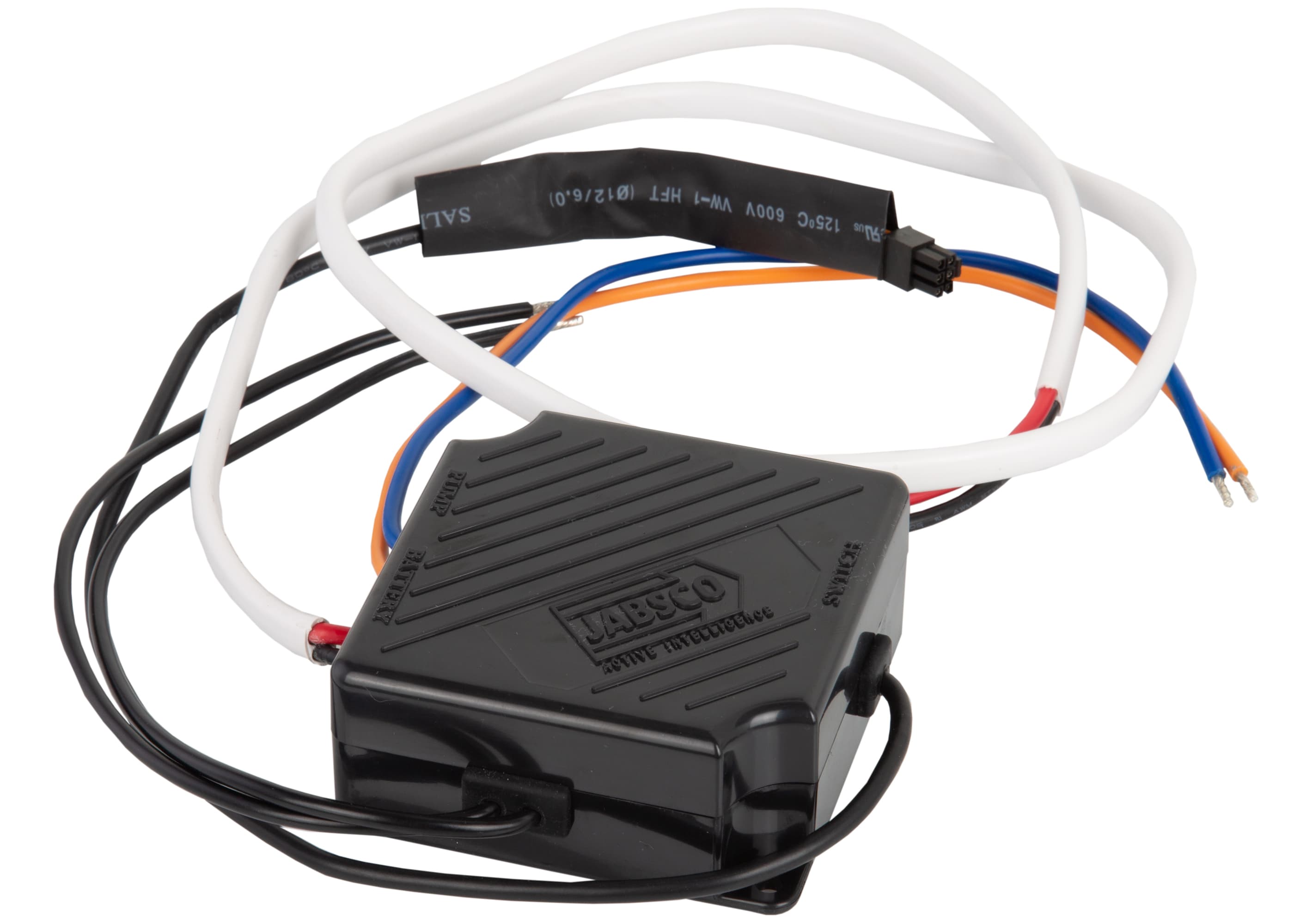 Jabsco marine toilet control kit featuring a touch-button control panel. Designed for use with electric marine toilets like Jabsco Quiet Flush. Offers multiple flush modes, reliable operation, and water-resistant housing for onboard marine sanitation systems.