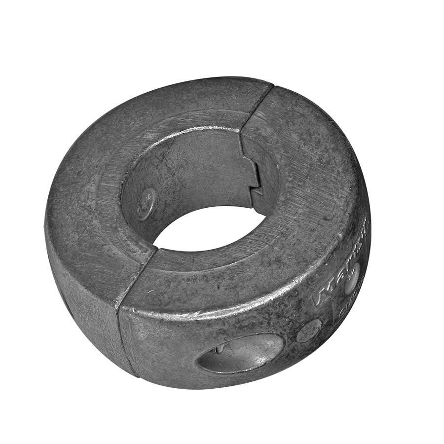MARTYR streamlined shaft ring anodes designed for propeller shaft corrosion protection. Available in imperial sizes for easy fitting. Manufactured from high-quality alloys to resist galvanic corrosion in marine environments. Ideal for commercial and recreational vessels requiring reliable shaft protection.

