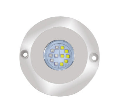 MAZUZEE 60W LED Underwater Light MZMUL-60WB with dual-color white & blue LEDs, designed for superior underwater visibility and aesthetic lighting on boats and yachts. High-efficiency and long-lasting. Available in Rimal Marine.