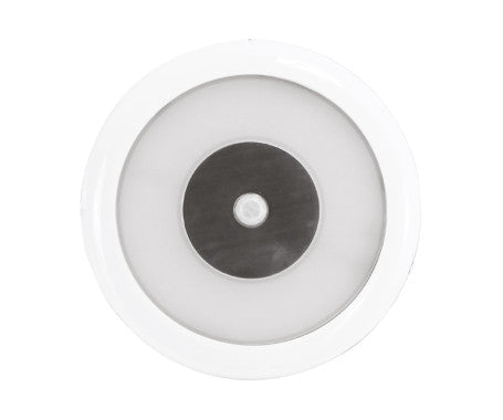 MAZUZEE LED Interior Ceiling Dome Light 18W with Infrared PIR motion sensor, model MZMILS-01. Provides automatic, energy-saving illumination for marine and indoor use. Motion-activated, bright, and reliable. Available in Rimal Marine in UAE.