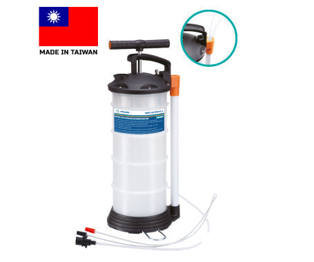 MAZUZEE Manual Fluid Extractor with 4 to 6.5 litres capacity. Designed for easy and efficient fluid extraction in automotive and marine maintenance. Portable and user-friendly, perfect for oil changes, brake fluid, and other fluid removal tasks.


