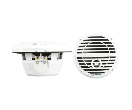 MAZUZEE 150W Marine Waterproof Speakers with IP66 rating, designed for high-performance audio in marine and outdoor environments. Features a rugged, weather-resistant build, ideal for boats, pontoons, yachts, and other watercraft requiring durable sound solutions.