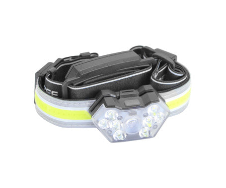 MAZUZEE Rechargeable LED Head Lamp MZHLR-02 – compact, waterproof, rechargeable headlamp with bright LED light, adjustable strap, and long-lasting battery. Ideal for marine, outdoor, and industrial applications. Available at Rimal Marine.
