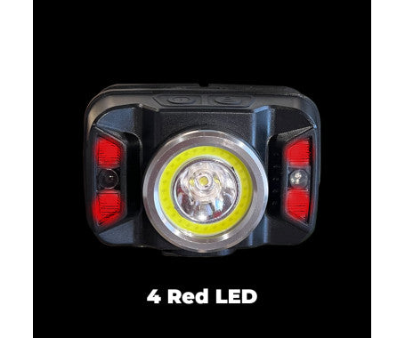 MAZUZEE Rechargeable LED Sensor Head Lamp MZHLR-03 – hands-free lighting with motion sensor, USB recharge, adjustable headband, and waterproof build. Perfect for marine applications, night work, and outdoor use. Available at Rimal Marine.