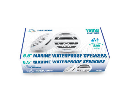 MAZUZEE - Marine Waterproof (IP66) Speakers (150W)