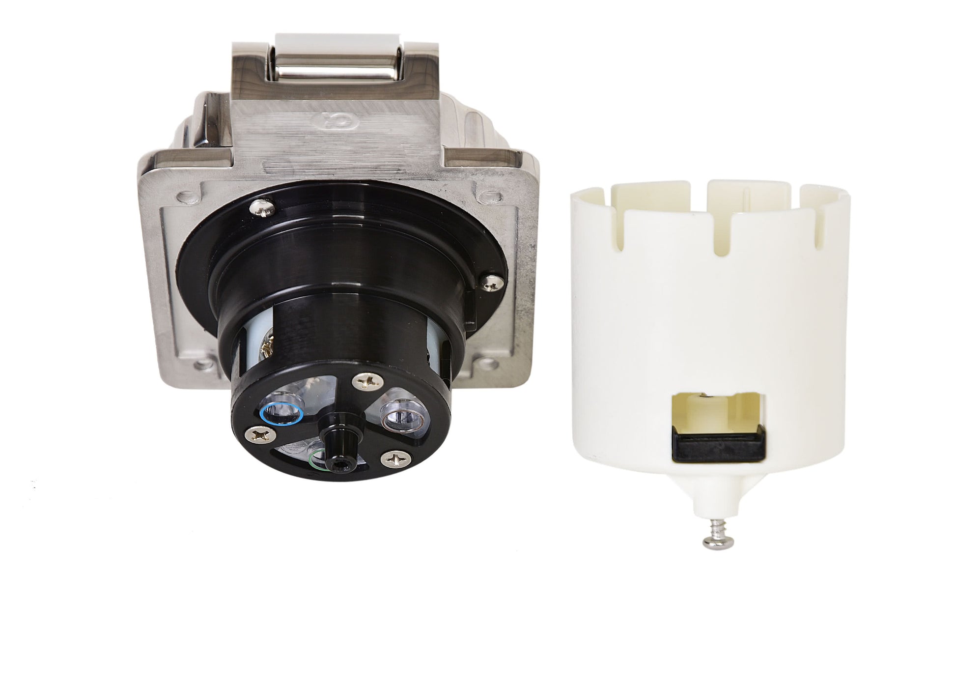 Marinco stainless steel shore power inlet rated 16A 230 V 50 Hz. Marine-grade corrosion-resistant housing ensures weatherproof and reliable power connection for boats and yachts. Ideal for harsh maritime environments needing durable inlet solutions.

