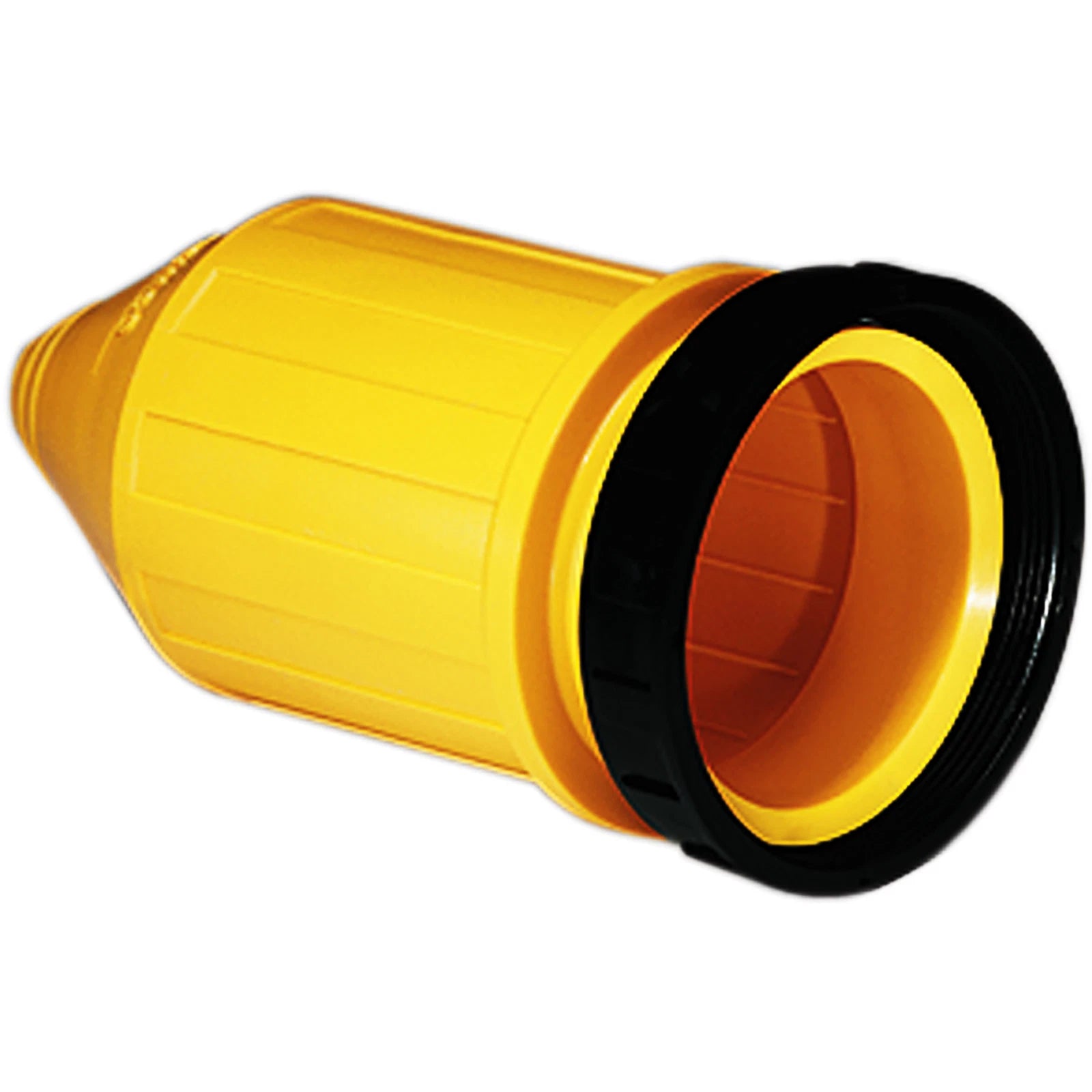 Marinco protective cover for 32A and 63A shore power connectors and inlets. Durable, weather-resistant cap designed to shield electrical components from marine conditions including water, dust, and salt air. Enhances safety and prolongs equipment life.
