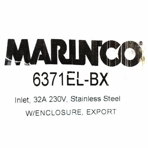 Marinco Marine Boat Shore Power Inlet 6371EL-BX | 32A 230V SS