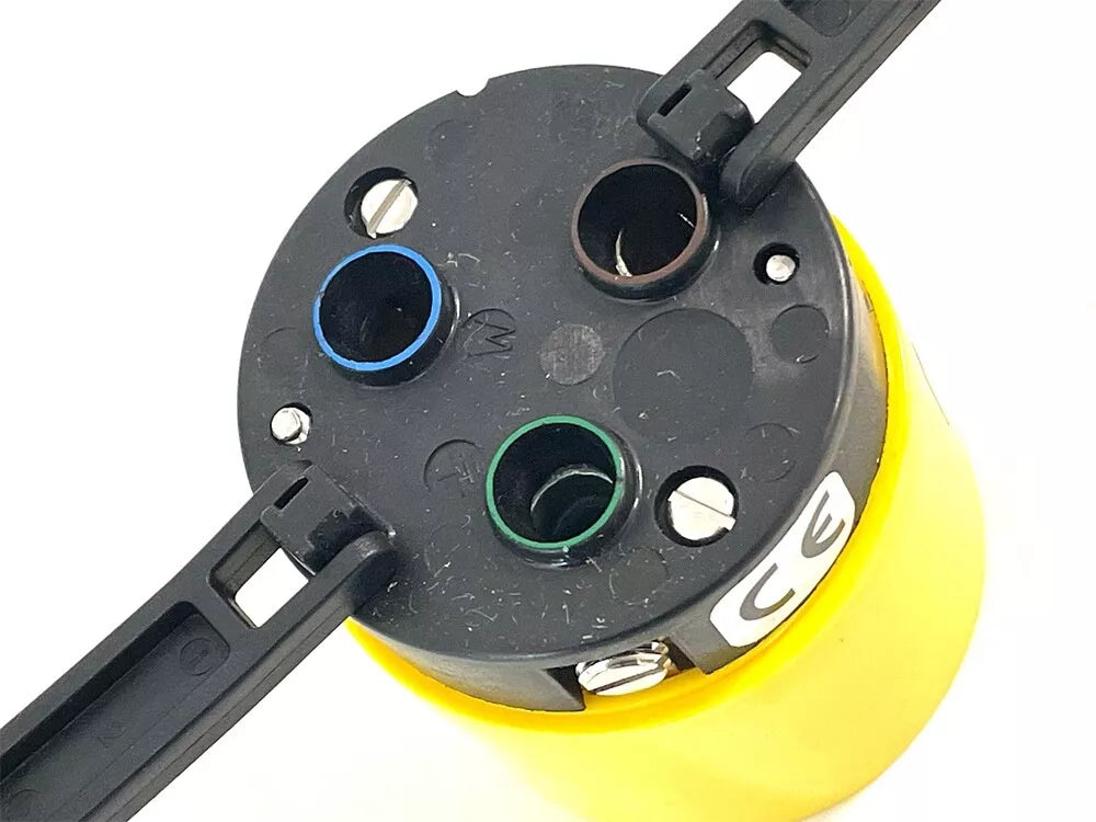 Marinco 6401CRPX shore power male plug with 3-wire 1-phase configuration, rated 63A at 230V. Built with corrosion-resistant materials and locking collar for secure marine power connections. Suitable for shore power supply on boats, yachts, and marine applications.

