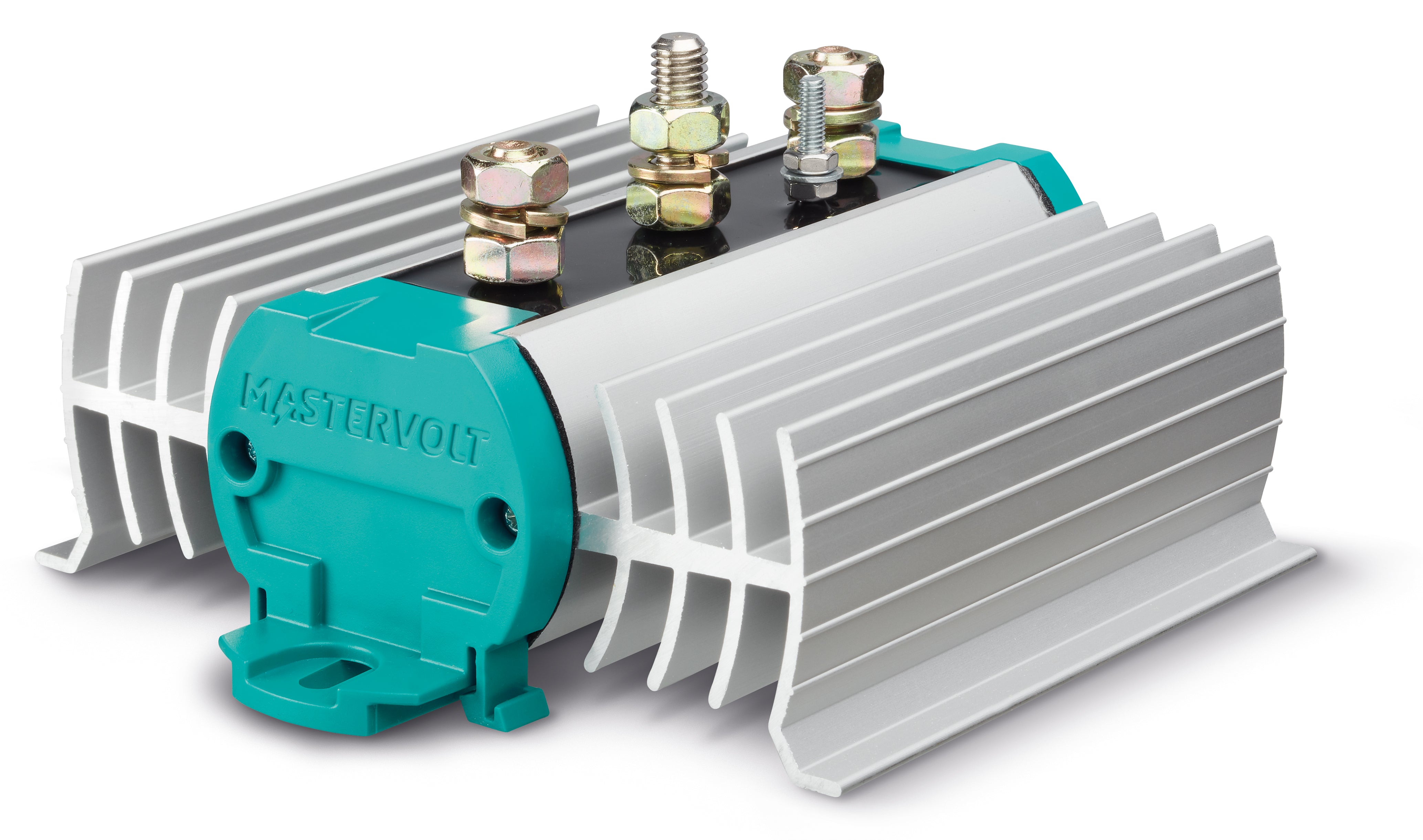 Mastervolt BI 702-S battery isolator designed for safe charging of two battery banks from one alternator. Provides solid-state isolation with minimal voltage loss, preventing battery drain and optimizing charge distribution. Ideal for marine, RV, and off-grid multi-battery setups.