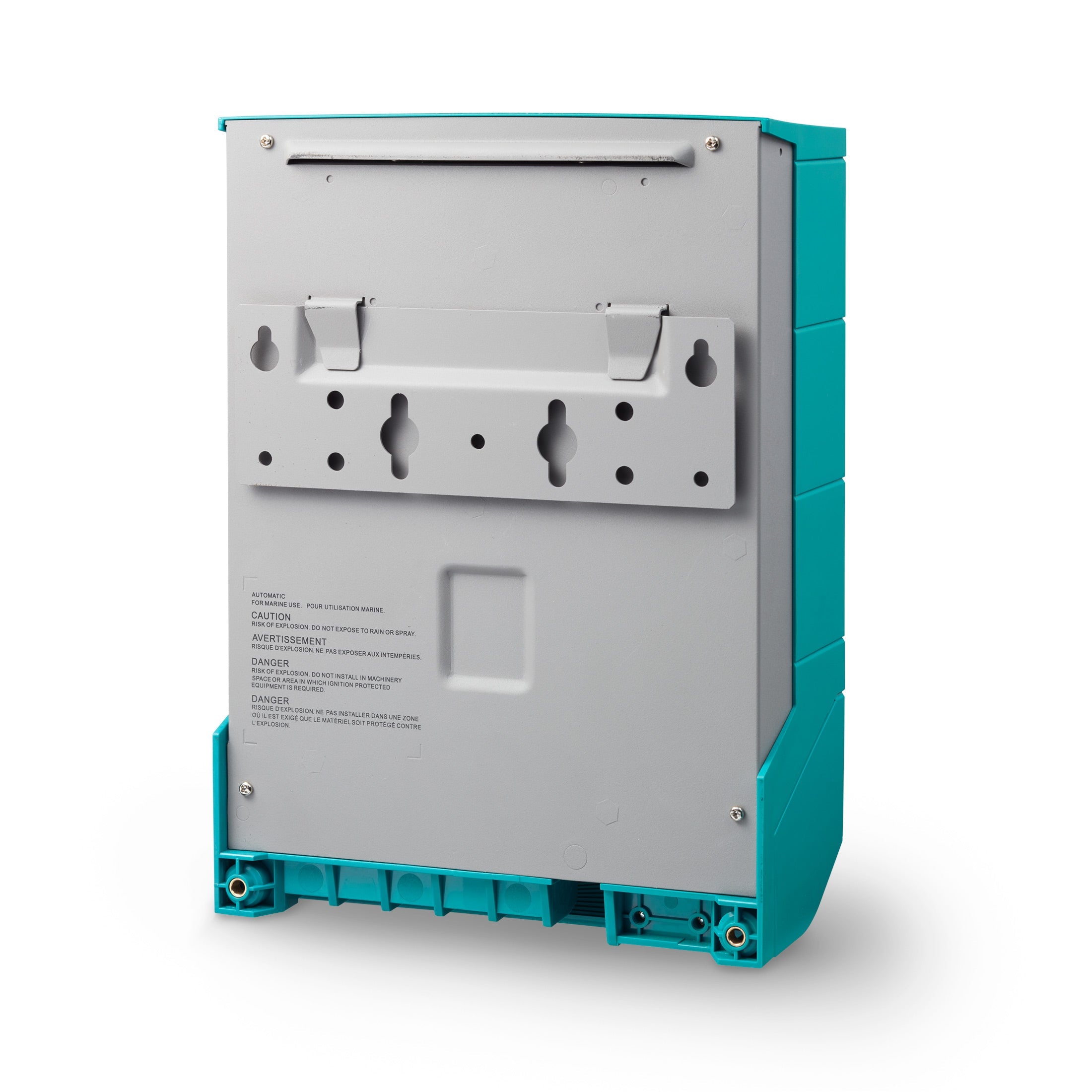 Mastervolt ChargeMaster Plus 12/35‑3 battery charger with three isolated 35 A outputs, LED display, rugged blue casing, and auto-ranging 90–265 V AC input. Smart multi‑stage charging for marine, RV, and off‑grid battery systems via MasterBus/CZone networks.

