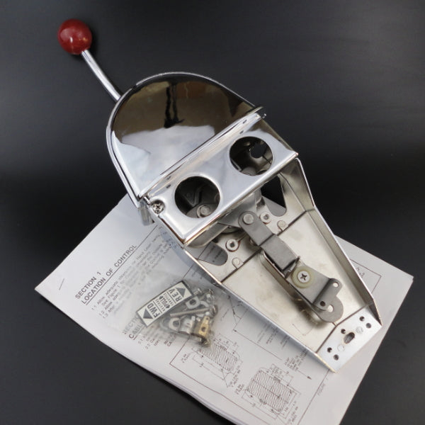 Multiflex V3 top mount control lever for single engine applications in boats. Compact, ergonomic design with corrosion-resistant components ensures smooth throttle and shift operation. Ideal for marine use where performance and durability are critical.

