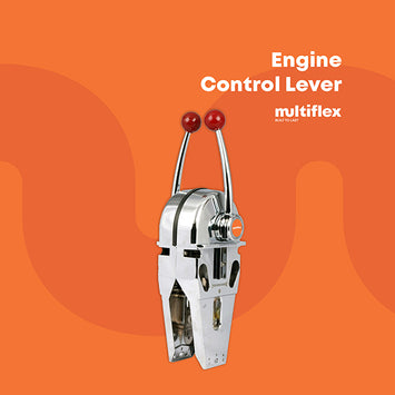 Multiflex V4 marine-grade top mount control lever designed for twin engine configurations. Offers smooth, precise throttle and shift control with ergonomic handles and corrosion-resistant build—perfect for boats requiring dual engine operation and responsive performance.

