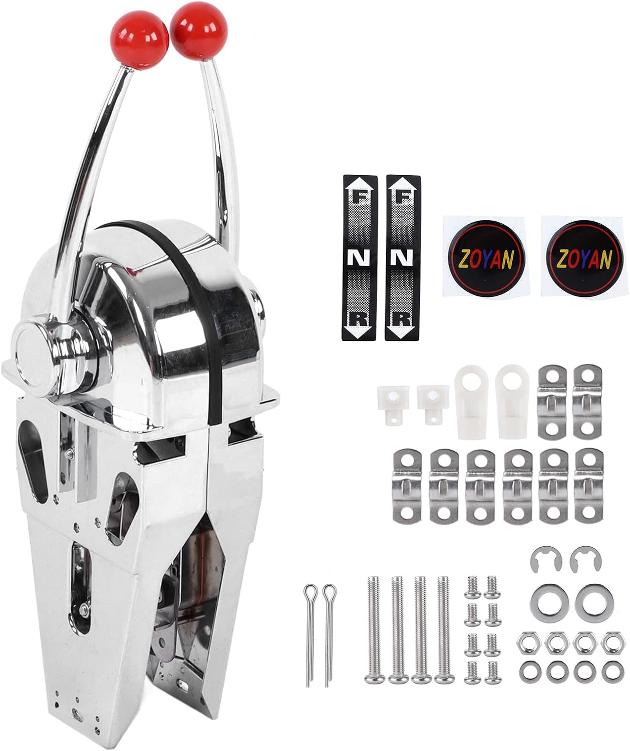 Multiflex V4 marine-grade top mount control lever designed for twin engine configurations. Offers smooth, precise throttle and shift control with ergonomic handles and corrosion-resistant build—perfect for boats requiring dual engine operation and responsive performance.

