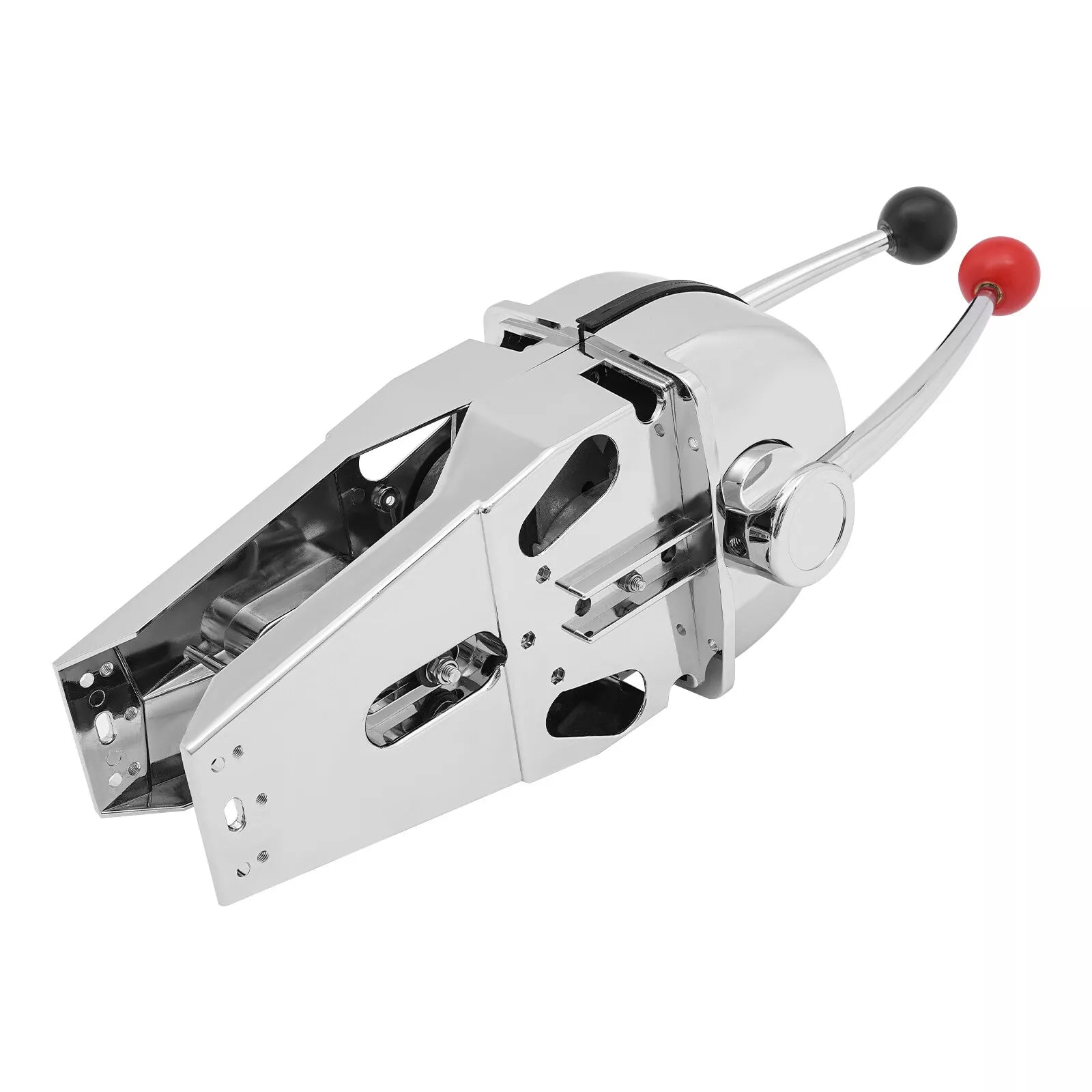 Multiflex V4 marine-grade top mount control lever designed for twin engine configurations. Offers smooth, precise throttle and shift control with ergonomic handles and corrosion-resistant build—perfect for boats requiring dual engine operation and responsive performance.

