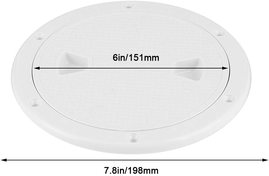 Marine-grade non-skid deck plates in black and white, sizes 4 inch, 6 inch, and 8 inch. Anti-slip surface designed to enhance safety on boat decks and wet marine environments.

