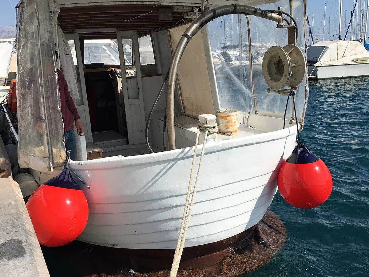 Ocean R Series buoys designed for mooring, marking, and navigation in marine environments. Built from UV-resistant, impact-resistant polyethylene. Strong rope eye for secure attachment. Ideal for commercial and recreational boating, available in various sizes and high-visibility colors.

