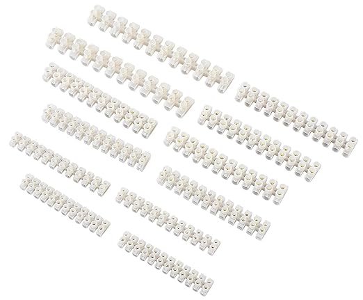 PVC Wire Connector Strip with brass inserts for strong and secure wire connections. Flame-retardant and easy to use in marine, household, or industrial wiring. Can be easily cut to desired size. Perfect for DIY or professional electrical setups. Available at Rimal Marine.

