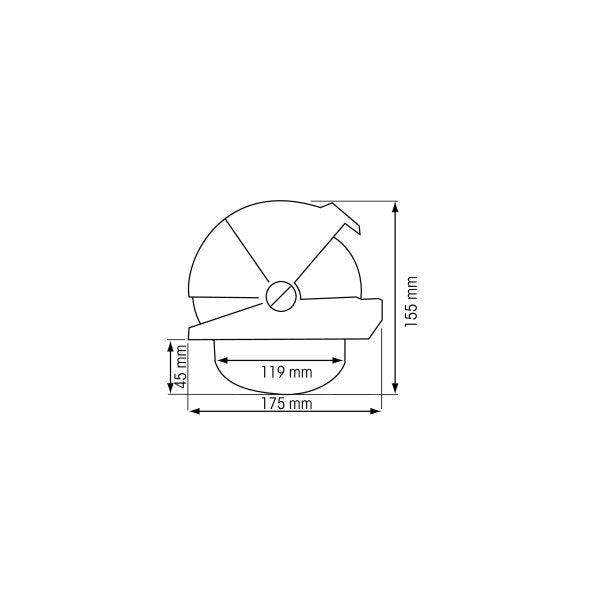 Plastimo Offshore Compass 135 with 130 mm card, available in Black or White housing. Designed for powerboats over 10 meters. Flush-mounted with optional bracket, LED lighting, and shock-absorbing design. SOLAS-MED certified for professional offshore navigation.