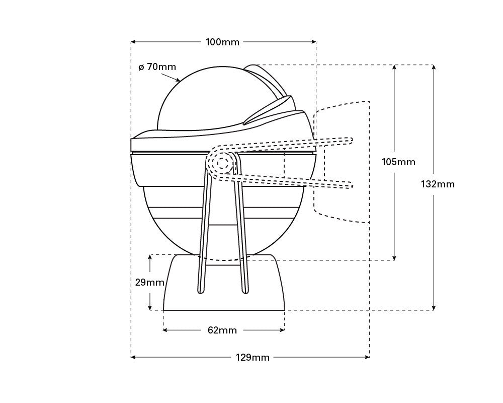 Plastimo Offshore Compass 75 Bracket Mount with conical card, available in Black or White housing. Designed for 5–8 meter boats, it features LED lighting, shock absorption, and a versatile bracket for horizontal or vertical mounting. ISO 613 compliant marine compass.