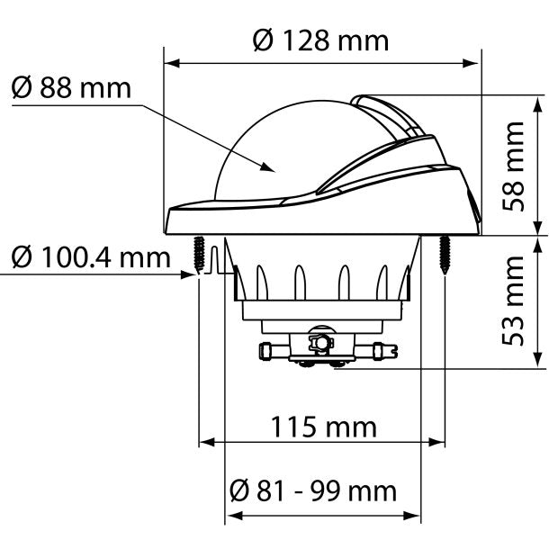 Plastimo Offshore Compass 95 Bracket Mount with Black or White housing and flat or conical card. Designed for 6–10 meter boats. Features shock-resistant construction, 12–24V LED lighting, and versatile bracket mounting. ISO 613 compliant for marine safety and precision.


