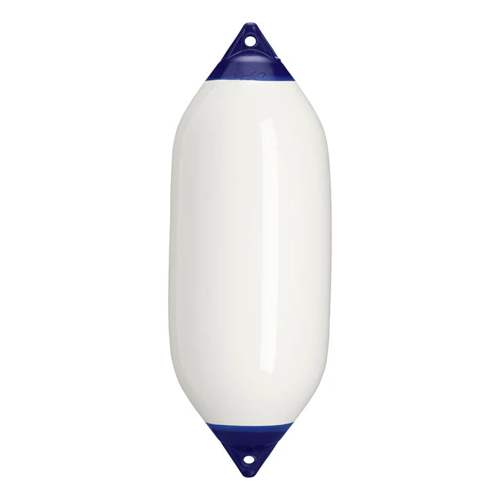 Polyform F Series boat fenders made from tough, UV-resistant marine vinyl for maximum hull protection. Ideal for large yachts, trawlers, and commercial vessels. Features reinforced eyes and ribbed surface to absorb impact during docking. Built for reliability in demanding marine environments.

