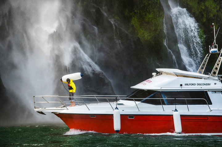 Polyform F Series boat fenders made from tough, UV-resistant marine vinyl for maximum hull protection. Ideal for large yachts, trawlers, and commercial vessels. Features reinforced eyes and ribbed surface to absorb impact during docking. Built for reliability in demanding marine environments.