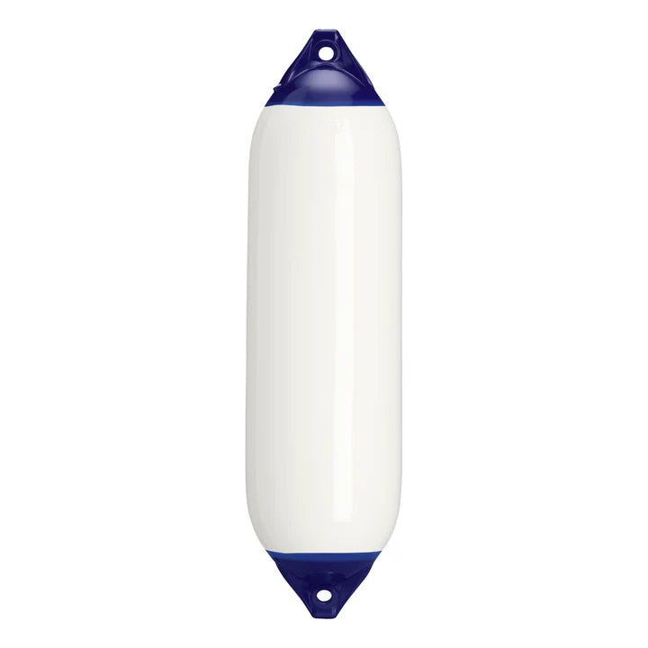 Polyform F Series boat fenders made from tough, UV-resistant marine vinyl for maximum hull protection. Ideal for large yachts, trawlers, and commercial vessels. Features reinforced eyes and ribbed surface to absorb impact during docking. Built for reliability in demanding marine environments.