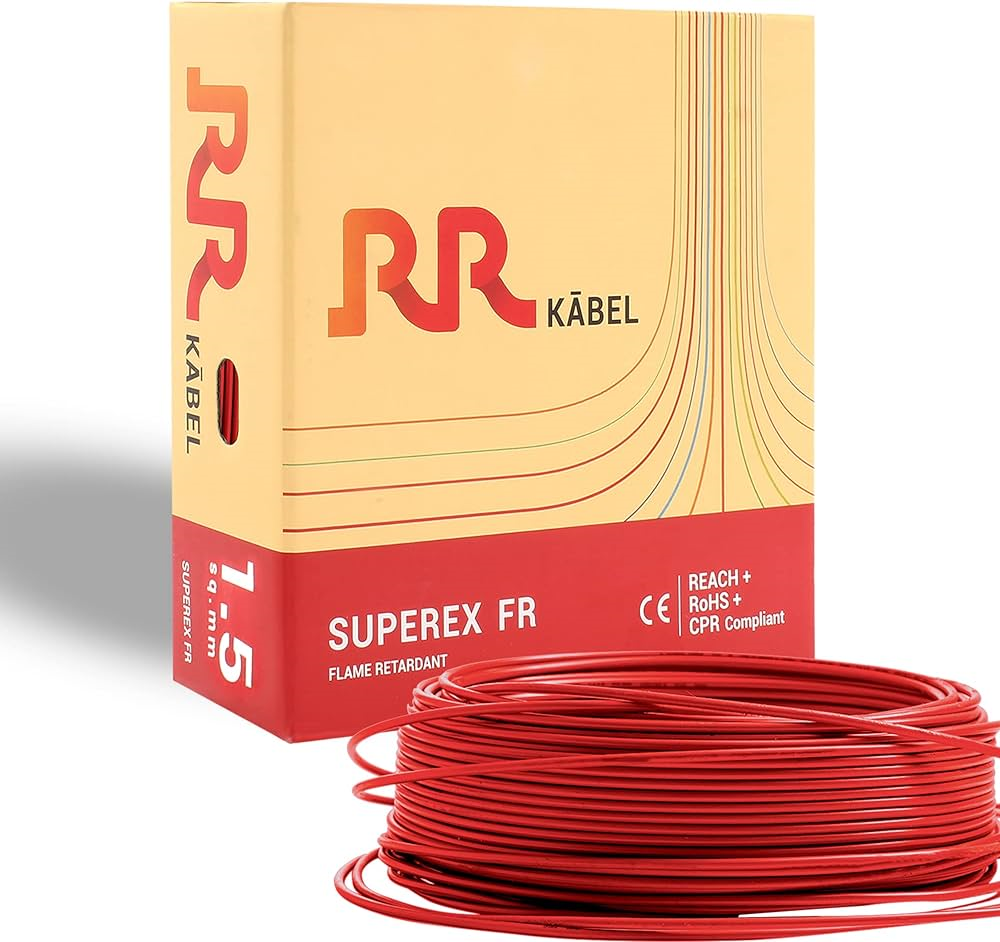 RR Kabel single core flexible copper cable in 1.5mm² and 2.5mm² sizes, 100-meter roll. Designed for efficient and safe electrical connections in homes, industries, and marine setups. High-quality insulation and superior flexibility ensure long-lasting performance.