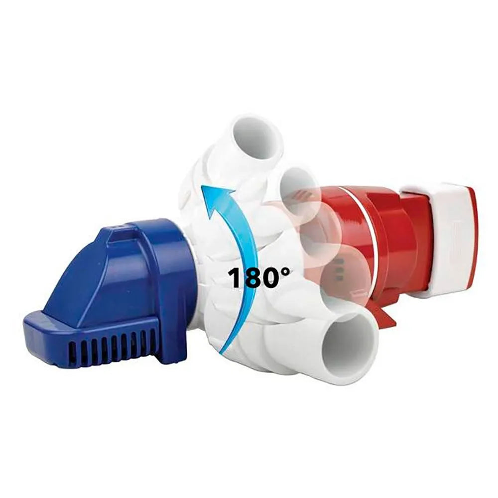 Rule LoPro Series Bilge Pump LP900S with 900 GPH capacity. Low-profile, compact design for efficient bilge water removal on boats. Corrosion-resistant and quiet operation. Compatible with 12V and 24V marine electrical systems for reliable performance.

