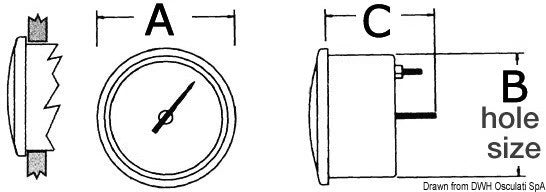 SAN GIORGIO VSG20494 blackwater level gauge, 52 mm (2″), 12 V. Rugged black housing, corrosion-resistant internals, clear display for marine/RV sanitation systems. Easy mounting and reliable wastewater tank monitoring.








