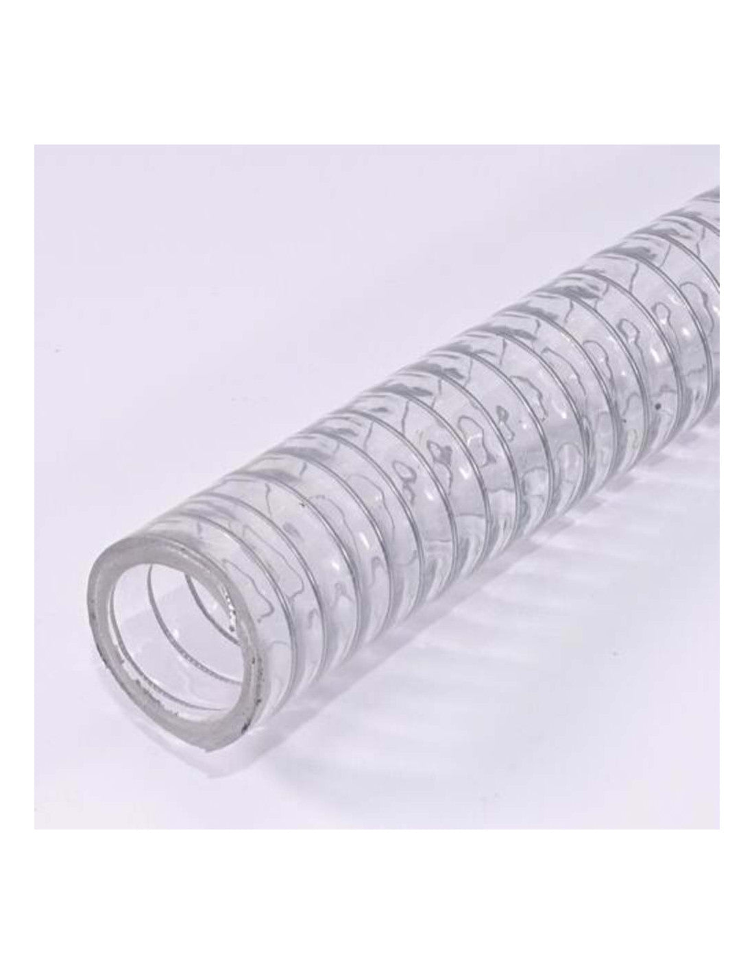 Clear STEEL WIRE HOSE ITALFLEX with durable steel wire reinforcement providing excellent flexibility and kink resistance. Suitable for industrial, marine, and general applications where visual monitoring of fluid flow is needed. Multiple sizes available.