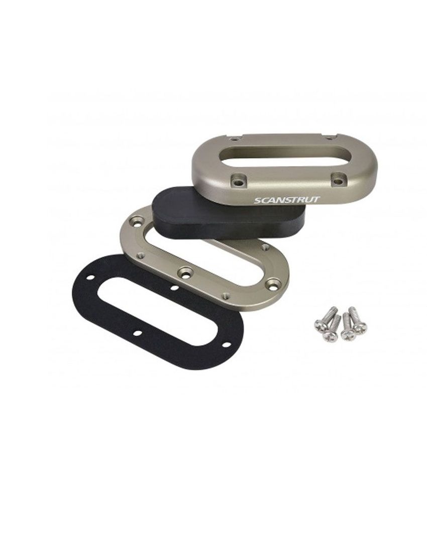 Scanstrut multi cable deck seal for up to 15 mm cables. Made from anodized aluminium for marine durability. Delivers IP68 waterproof protection for power, data, or antenna cable installations in harsh environments. Long-lasting and corrosion-resistant. Supplied by Rimal Marine.

