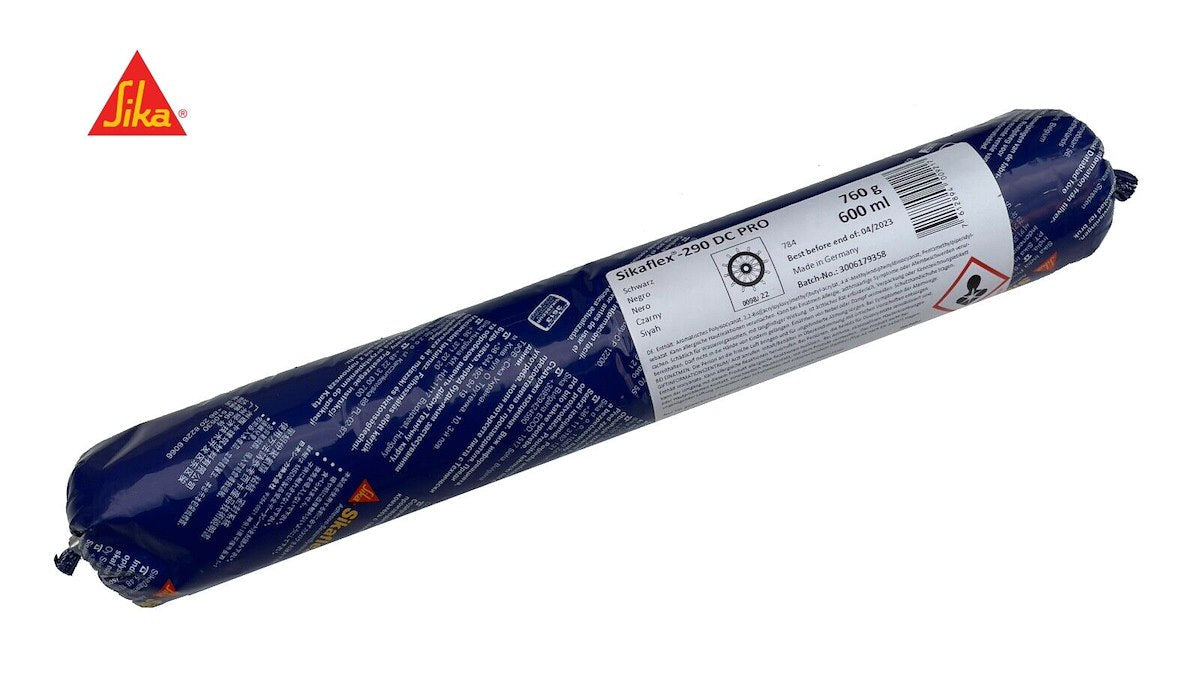 Sikaflex®-290 DC PRO 600 ml Unipack—1-component polyurethane-based joint sealing compound designed for caulking joints in traditional timber marine decking. Offers excellent weathering resistance, ideal for highly exposed open joints in maritime environments.