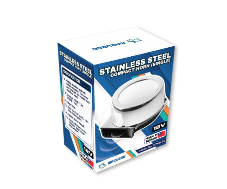 110dB high tone single horn with 12V DC power, designed for marine-grade use. Ideal for boats and outdoor vehicles, offering loud, clear sound with corrosion-resistant build and weatherproof reliability in tough conditions.

