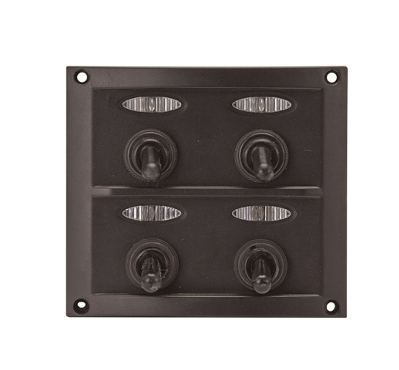 Splashproof Switch Panel with Spreader LED Indicator 10044-D – rugged switch panel designed for marine and outdoor use, featuring splashproof rocker switches and LED spreader indicators for clear circuit status. Durable, reliable, and easy to install. Available at Rimal Marine.