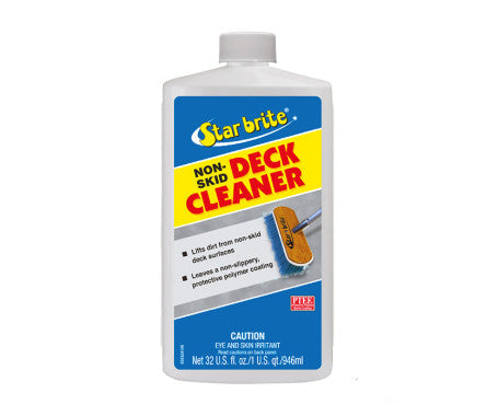 Star Brite Non-Skid Deck Cleaner with PTEF – powerful cleaner for marine non-skid decks that removes dirt, stains, and mildew. Safe for fiberglass, vinyl, and rubber decks. Contains PTEF for added surface protection and slip resistance.