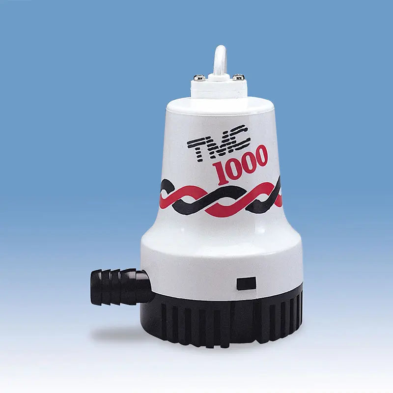 TMC-03304 T20 Series Bilge Pump with 1000 GPH flow capacity. Compact and submersible, this pump is ideal for marine bilge systems in small and medium vessels. Available in 12V and 24V. Features corrosion-resistant design and easy installation.

