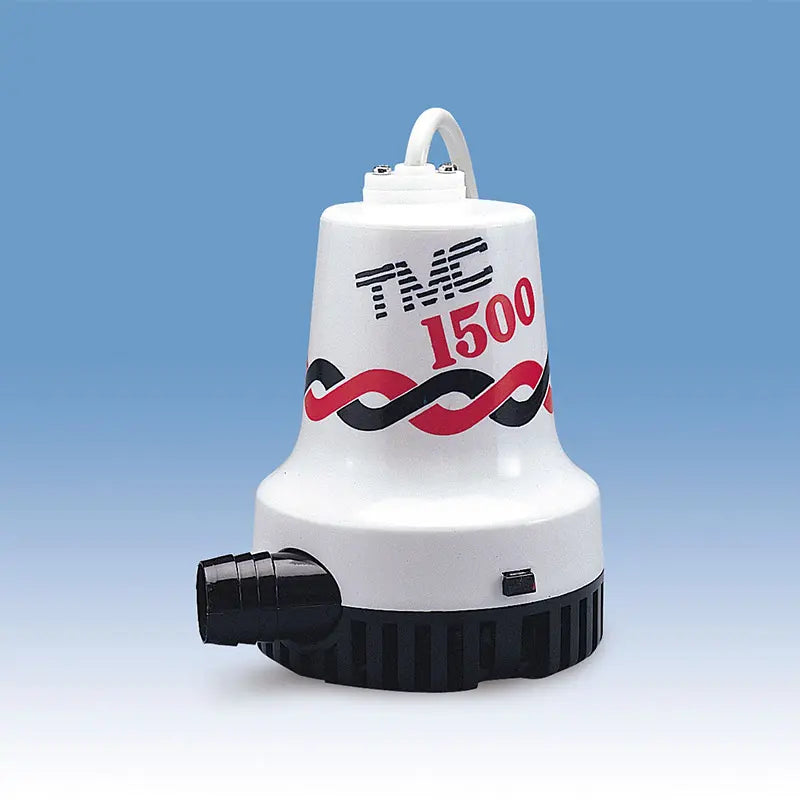 TMC-03606 T20 Series Bilge Pump with 1500 GPH capacity for efficient water removal in marine vessels. Submersible design, available in 12V and 24V versions. Compact, corrosion-resistant, and easy to install—ideal for reliable bilge system operation.

