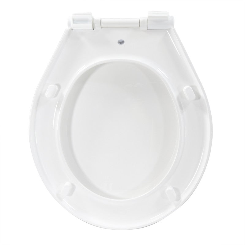 TMC Deluxe toilet seat and cover with slow-close feature for TMC models 29941, 29921, 29923, and 29931. Includes quick-attach hardware for simple installation. Durable marine-grade plastic construction designed for quiet closing and long-term use in marine environments.