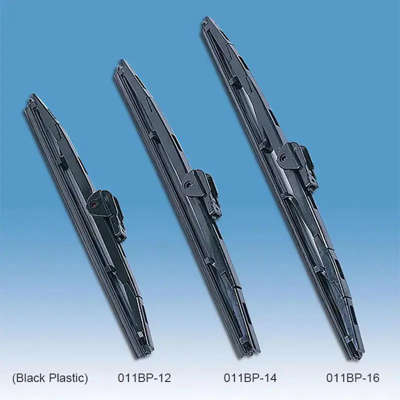 TMC heavy-duty marine-grade windshield wiper blades in 14" and 16" lengths, designed for superior visibility in tough marine environments. Features stainless steel construction and corrosion-resistant performance for boats, yachts, and recreational vehicles.

