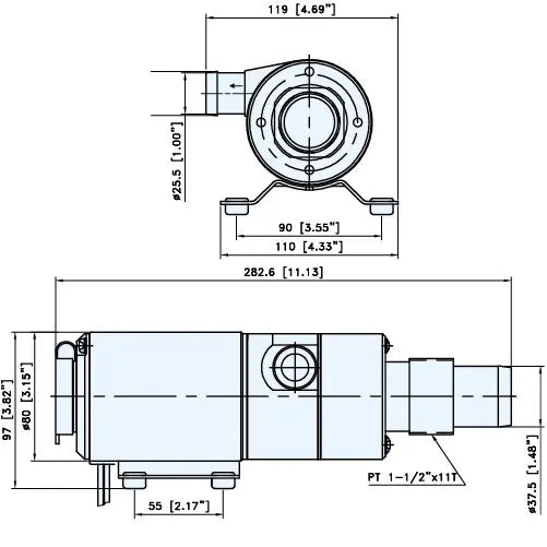 Marine-grade TMC Macerator Pump 06205 for sanitation systems on boats and yachts. Efficient maceration and waste pumping in a compact, corrosion-resistant design. Ideal for reliable marine waste discharge and system maintenance.


