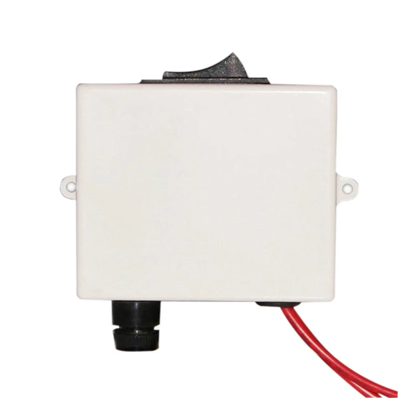 TMC toilet switch for 12V and 24V marine electric toilet systems. Features durable, water-resistant construction for reliable operation in wet environments. Simple control for flushing functions. Compatible with TMC electric marine toilets and panels.