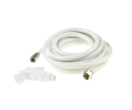 Toilet Shattaf handheld spray kit featuring a durable spray nozzle, flexible hose, wall mount holder, and valve. Designed for hygienic personal cleansing and easy installation in bathrooms. Made from corrosion-resistant materials suitable for residential and commercial use.