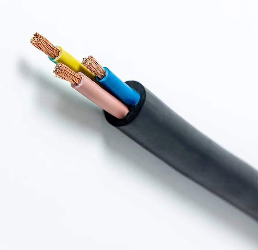 Top Cable rubber cables available in 1.5mm² and 2.5mm² sizes with 2-core and 3-core configurations. Flexible and durable cables suitable for marine, industrial, and mobile power applications. Resistant to oil, UV rays, and abrasion, ensuring long-lasting performance.