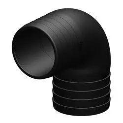 Tru-Design 90° Hose Connector made from glass-reinforced polymer for marine use. Designed to provide a strong, corrosion-free right-angle hose connection. Ideal for tight installations in plumbing systems onboard boats. UV-resistant and safe for fresh, grey, or black water.

Let me know if you’d like versions with thread details (BSP m