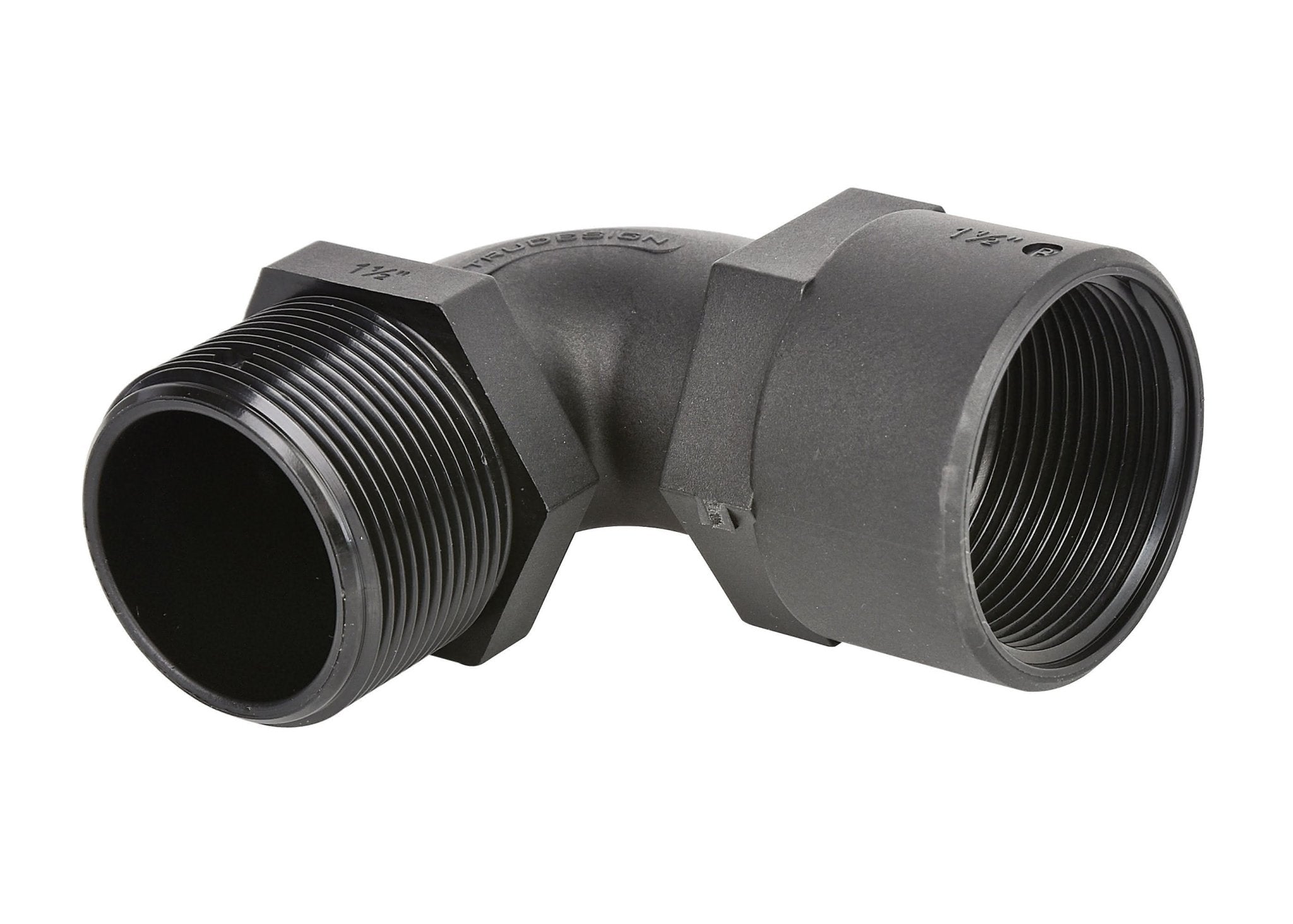 TruDesign 90° Elbow F - M Black BSP(GRP) - RIMAL MARINE